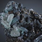 Cerussite - blue-green inclusions