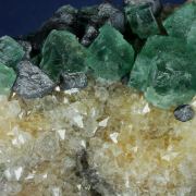 Fluorite and Galena on Quartz