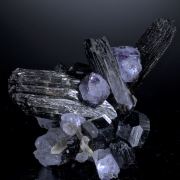 Fluorite on Schorl 