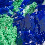 Azurite with Malachite and Baryte
