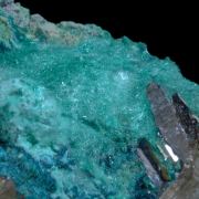 Spangolite with Brochantite, Barite etc