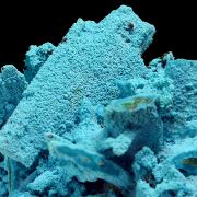 Chrysocolla, malachite, pseudo. after baryte