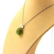 Raw Peridot Necklace. 10.42 ct.