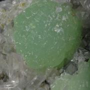Prehnite on Quartz