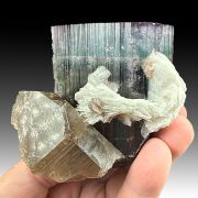 Elbaite with Quartz, Albite
