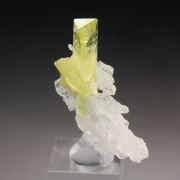 gem BRAZILIANITE, ALBITE