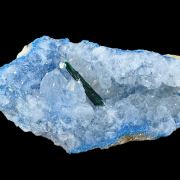 Malachite, quartz, shattuckite