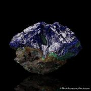 Azurite with Malachite