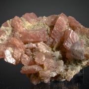 Rhodochrosite with Fluorite and Quartz