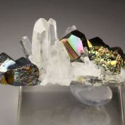 new find - iridescent PYRITE, QUARTZ