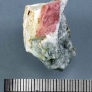 Clinozoisite (manganiferous) with Nepheline - Gridone, Centovalli, Ticino, CH