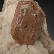 Willemite -red to pink crystal in Calcite