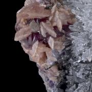 Rhodochrosite with Fluorite, Quartz, Galena, Tetrahedrite etc. 