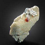 Spessartine, Albite, Quartz - Gilgit, Pakistan