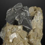 Freibergite - Tetrahedrite group on Siderite - classic European