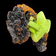 Phosphohedyphane after cerussite, desclozite