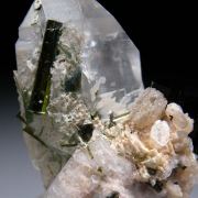 Elbaite, Aquamarine, Quartz