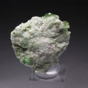 gem GARNET var. GROSSULAR with GREEN CHROMIAN PHANTOMS, DIOPSIDE
