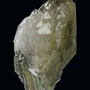 Quartz (smoky) with Pyrite