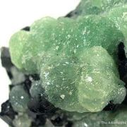 Babingtonite on Prehnite