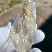 Quartz ( var. Tessin ) with Dolomite