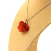 Raw Carnelian Necklace. 30.02 ct.