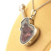 Raw multicolor Tourmaline necklace.