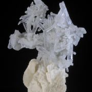Quartz (green) on Dolomite crystals