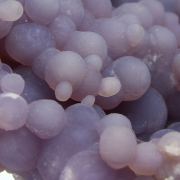 Quartz / (var. - Chalcedony) / (var. - Agate) / (Grape Chalcedony / Grape Agate) with Celadonite