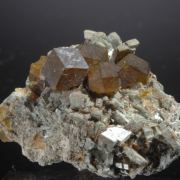 Andradite with Actinolite (Uralite) 
