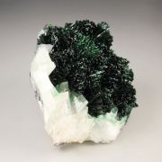 crystallized MALACHITE, CALCITE