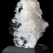 Calcite & Quartz on Sphalerite