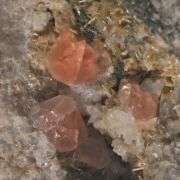 Pink Fluorite with Clinozoisite, Rhombic Adularia, Clinochlore etc.