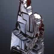Spessartine - etched gem crystal