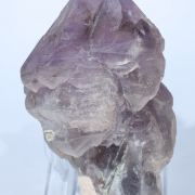 Quartz (variety amethyst) with Quartz (variety smoky) and Microcline