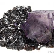 Fluorite on Sphalerite