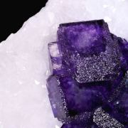 Fluorite on Quartz