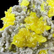 Sulphur, calcite