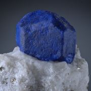Lazurite -well formed crystal on Marble