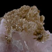 Eosphorite on Rose Quartz