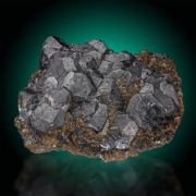 Galena  on Siderite
