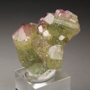 gem VESUVIANITE with RASPBERRY CAPS