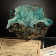 Hemimorphite with Malachite (classic old locale)