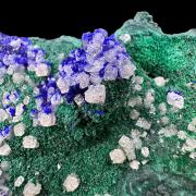Cerussite, azurite, malachite