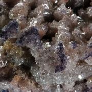 Fluorite with Calcite (epimorphs)
