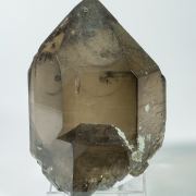 Quartz (doubly terminated variety smoky quartz) with Quartz