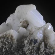Pericline (Albite), Calcite and Rutile  - classic locale