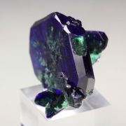 AZURITE, MALACHITE pseudomorph