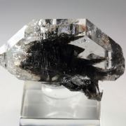 bi-terminated QUARTZ with bitumen inclusions