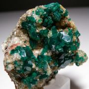 Dioptase on Quartz